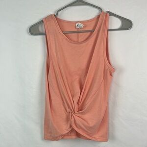 Yogalicious light orange coral tank top XS